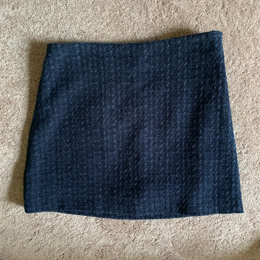 Abercrombie & Fitch Tweed Navy Skirt
